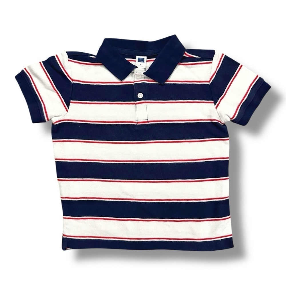 Janie & Jack | Striped Pique Polo Shirt (4)